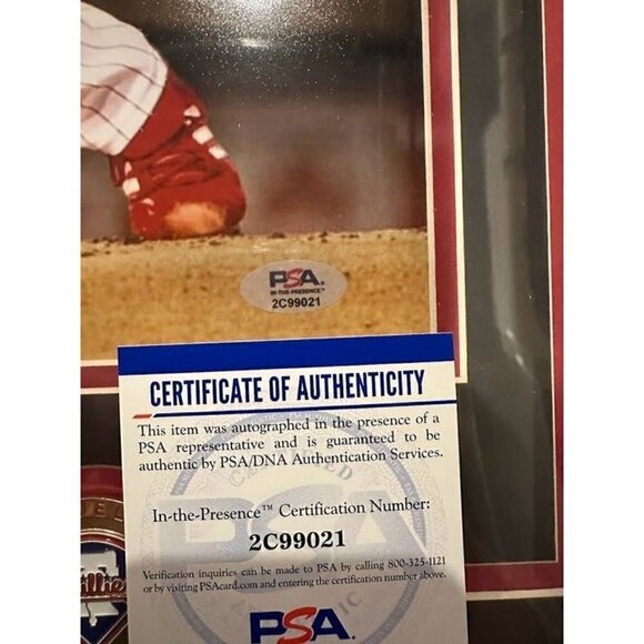 Cole Hamels signed autographed Philadelphia Phillies 2008 WS photo framed PSA - Picture 6 of 6